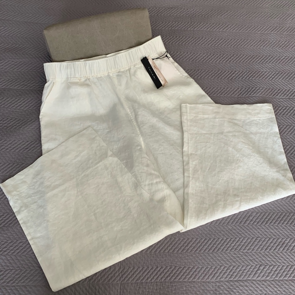 NWT Tahari 100% Linen Pants